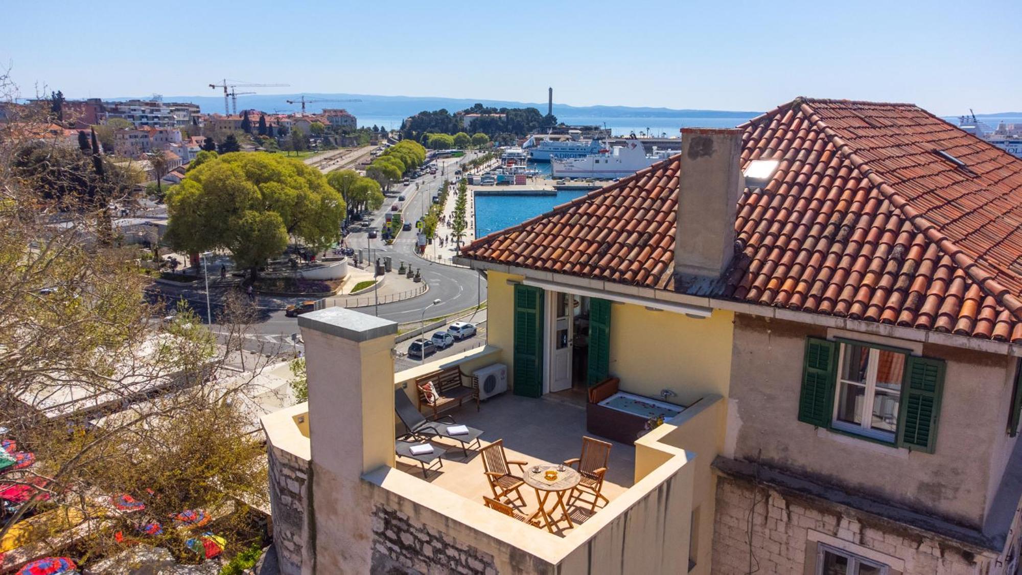 Terazza Grande In Diocletian Tower Apartamento Split Exterior foto